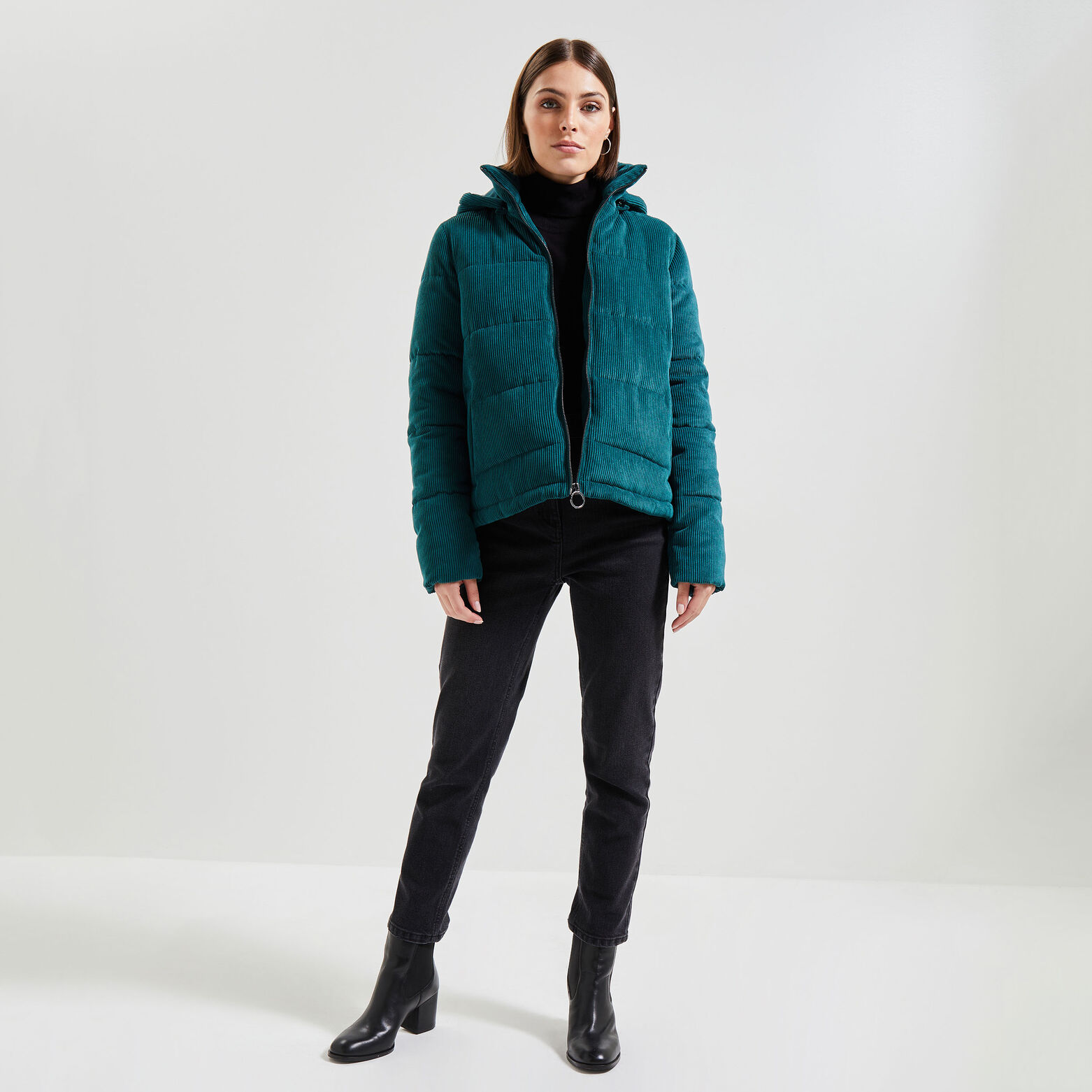 Doudoune velours femme