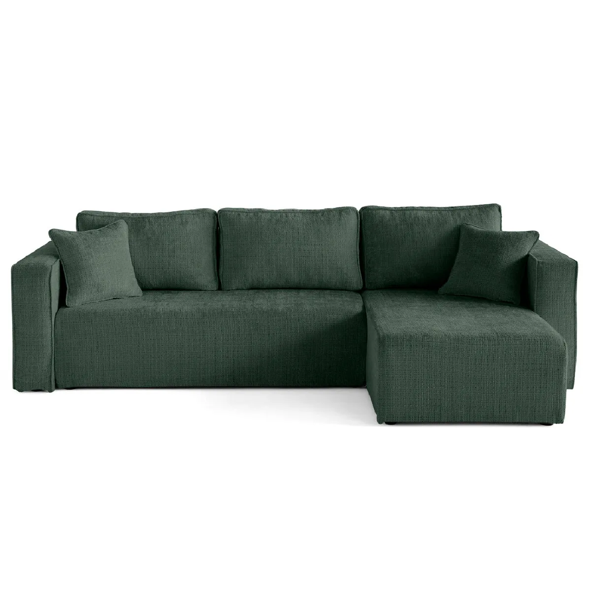 Bestmobilier Housse de Canapé Topaze Velours Vert