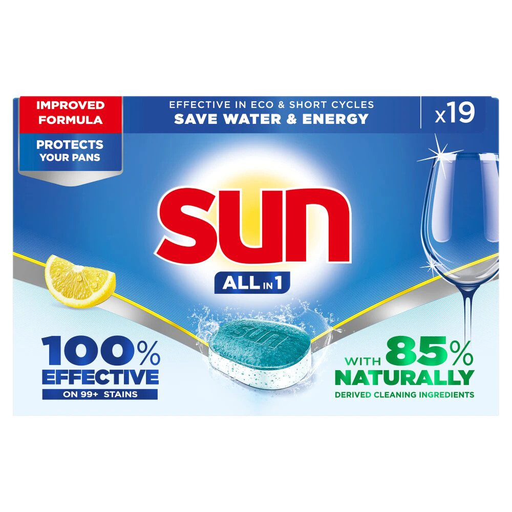 Sun Vaatwastabletten All-in-1 Citroen19 stuks