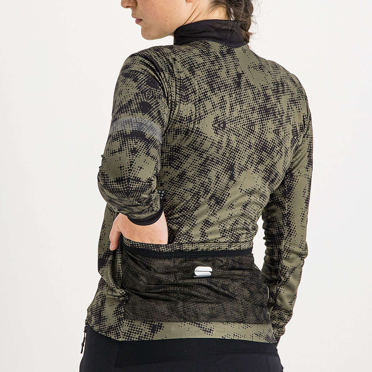Sportful Escape Supergiara Thermal Fietsshirt Lange Mouwen Groen/Zwart Dames