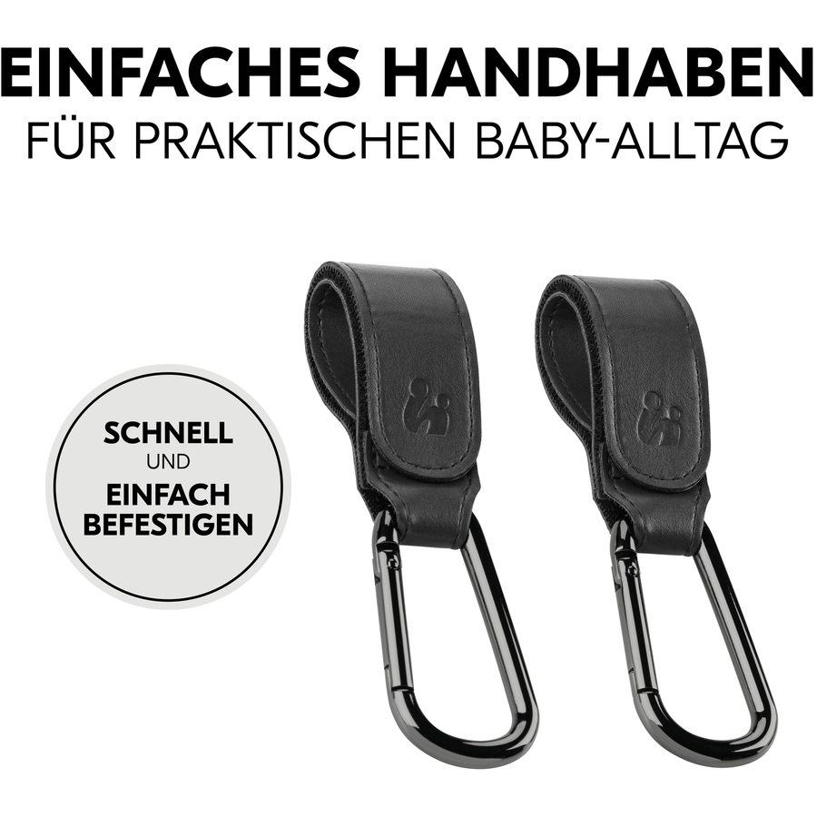 hauck Kinderwagen-Haken Black