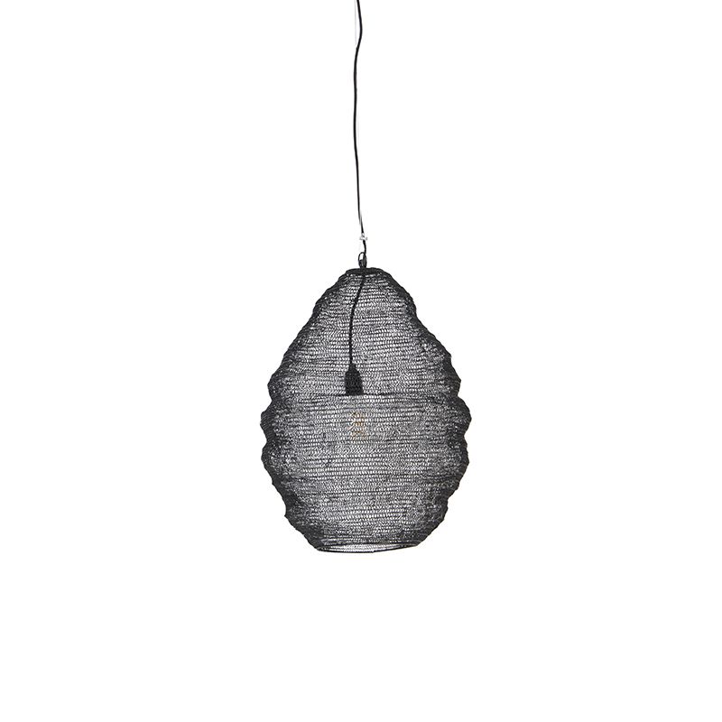 Oosterse hanglamp zwart 45 cm - Nidum L