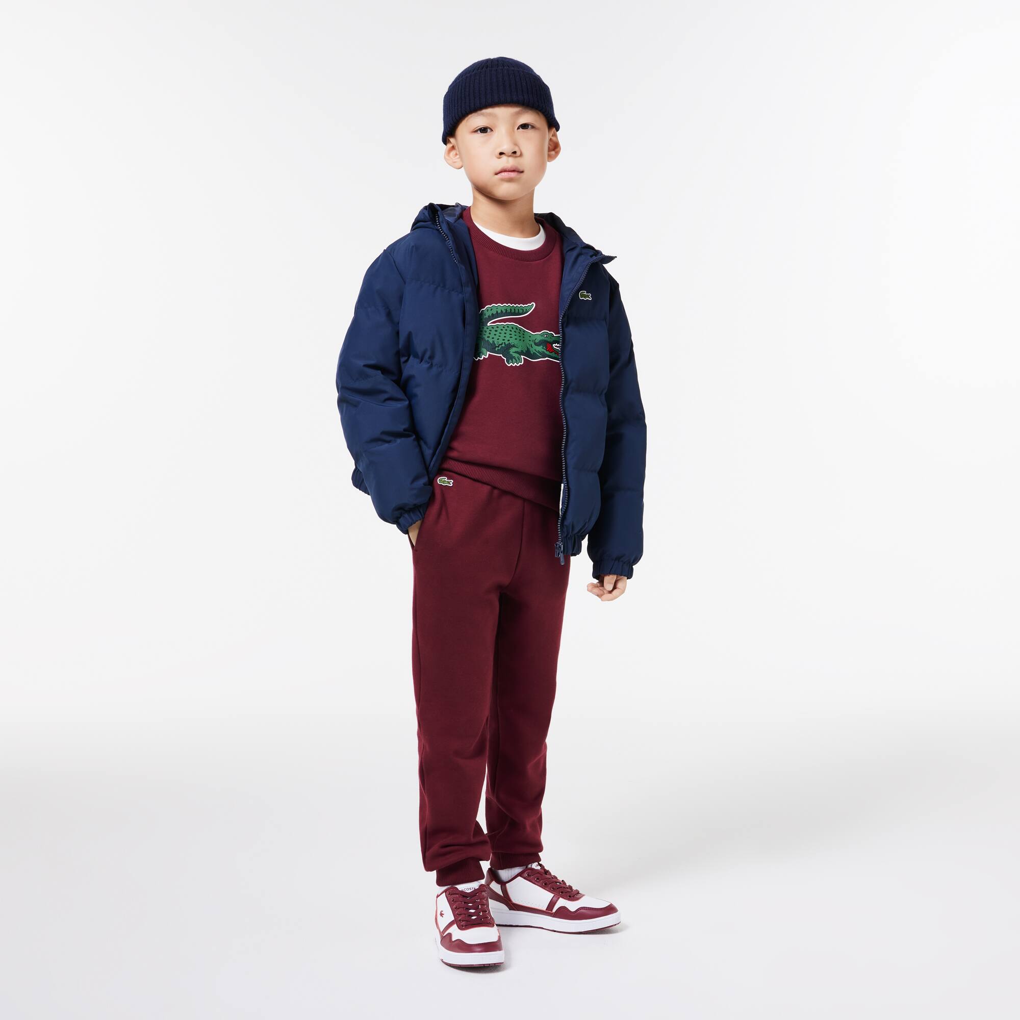 Jogging-Trainingshose mit Krokodil-Aufnäher Hosen - Rot - Lacoste - Kinder