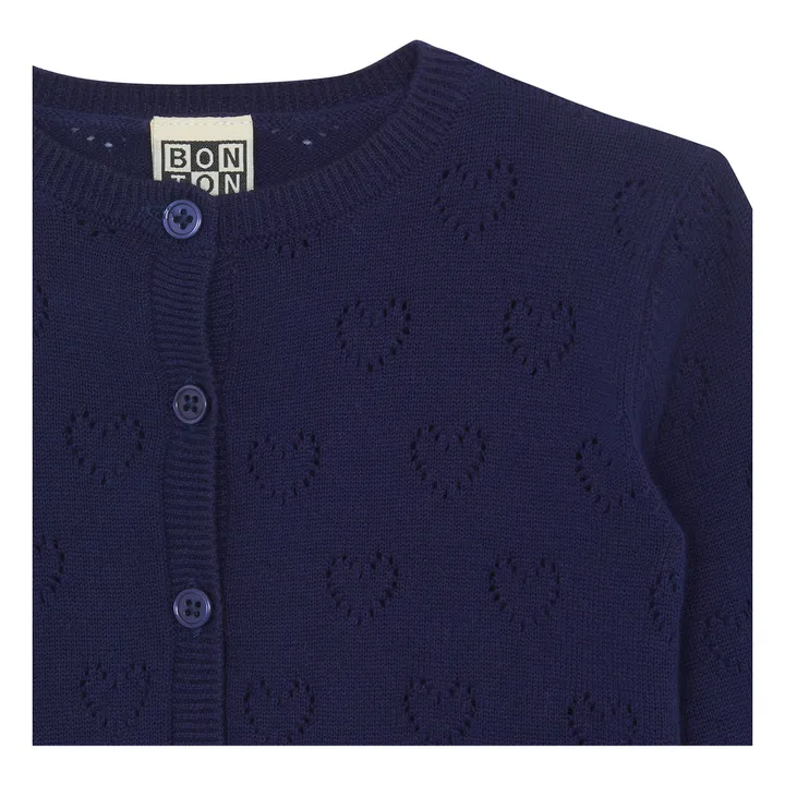 Bonton Cardigan Lilet en Maille | Bleu marine