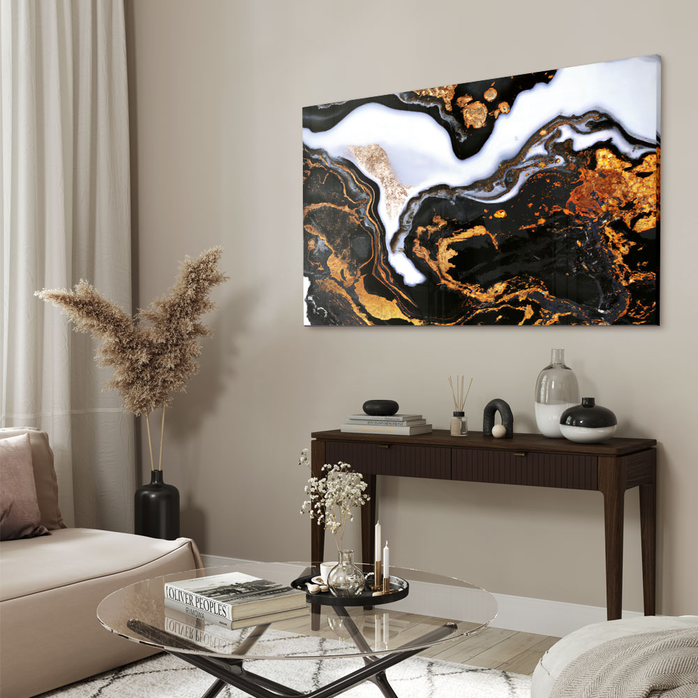 Walljar acrylglas schilderij - Golden Milkyway Acrylglas schilderij - 80 x 120 cm