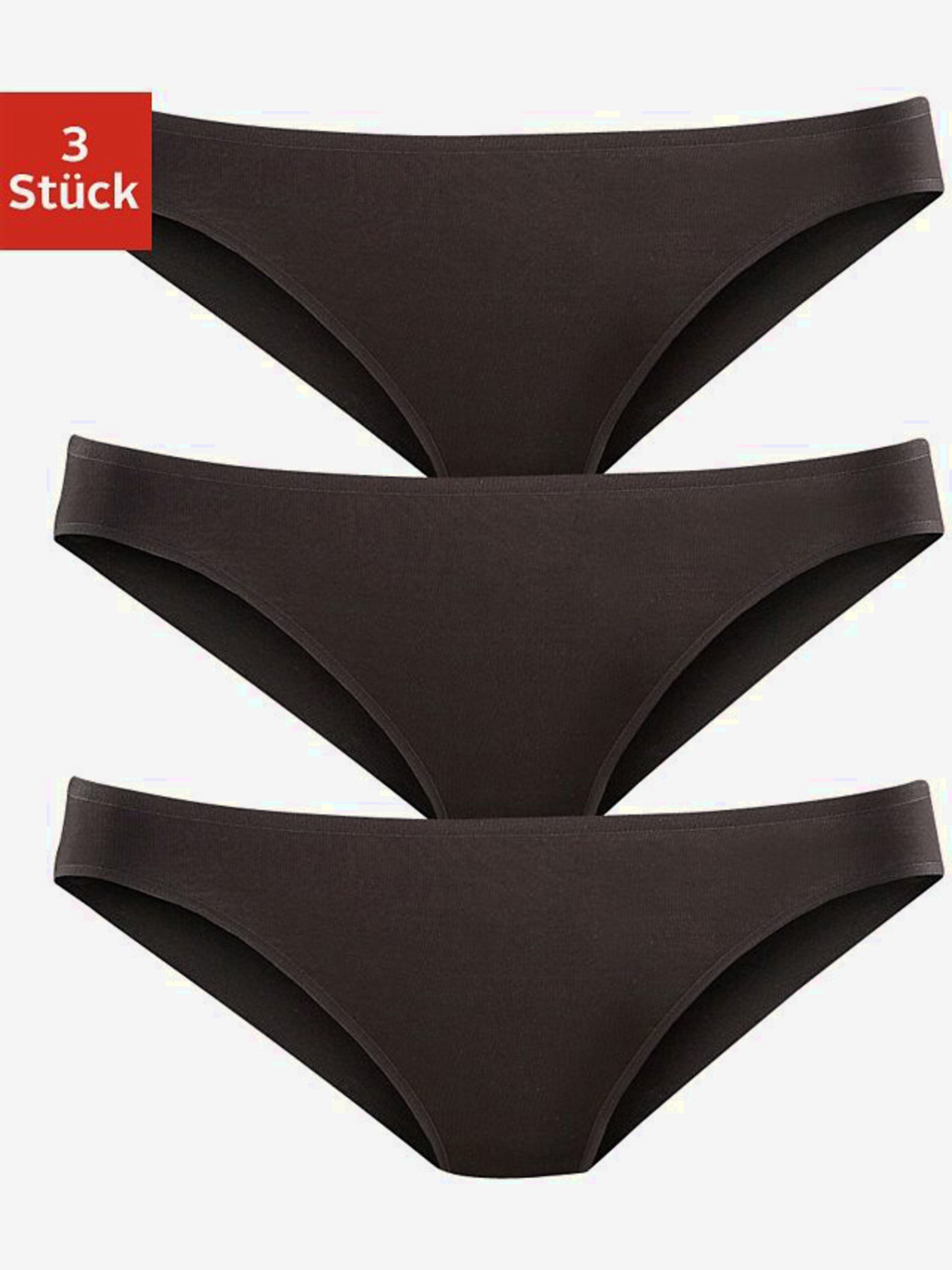 Bas de maillot de bain lot de 3 slips bikini lascana