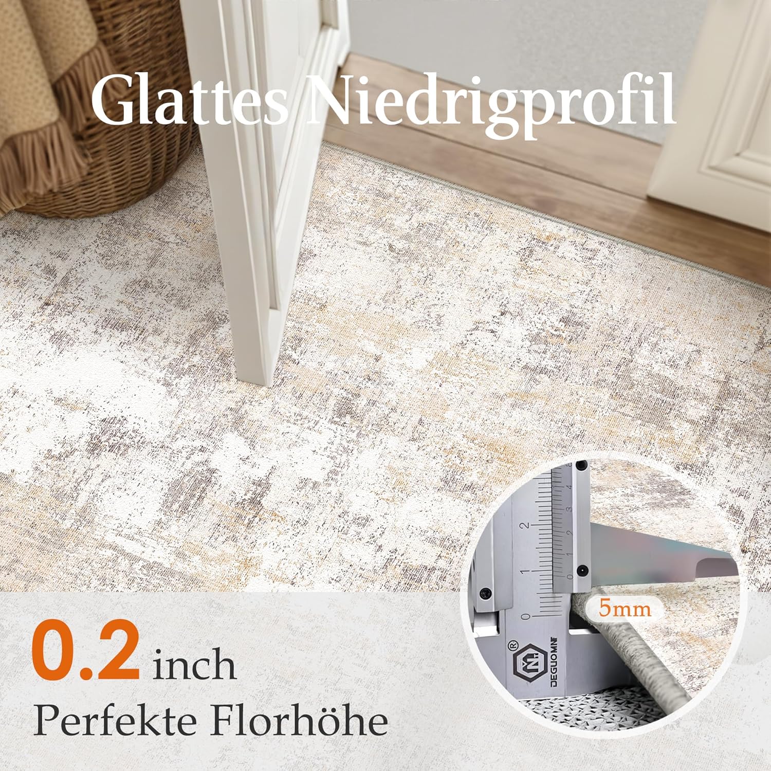 Waschbare Teppiche Gegend Teppich 300 X 400cm Beige Grau Modern Abstrakt Wohnzimmer Schlafzimmer Teppisch Groß rutschfest Kurzflor Weich Rugs for Living Room Carpet for Esszimmer Büro