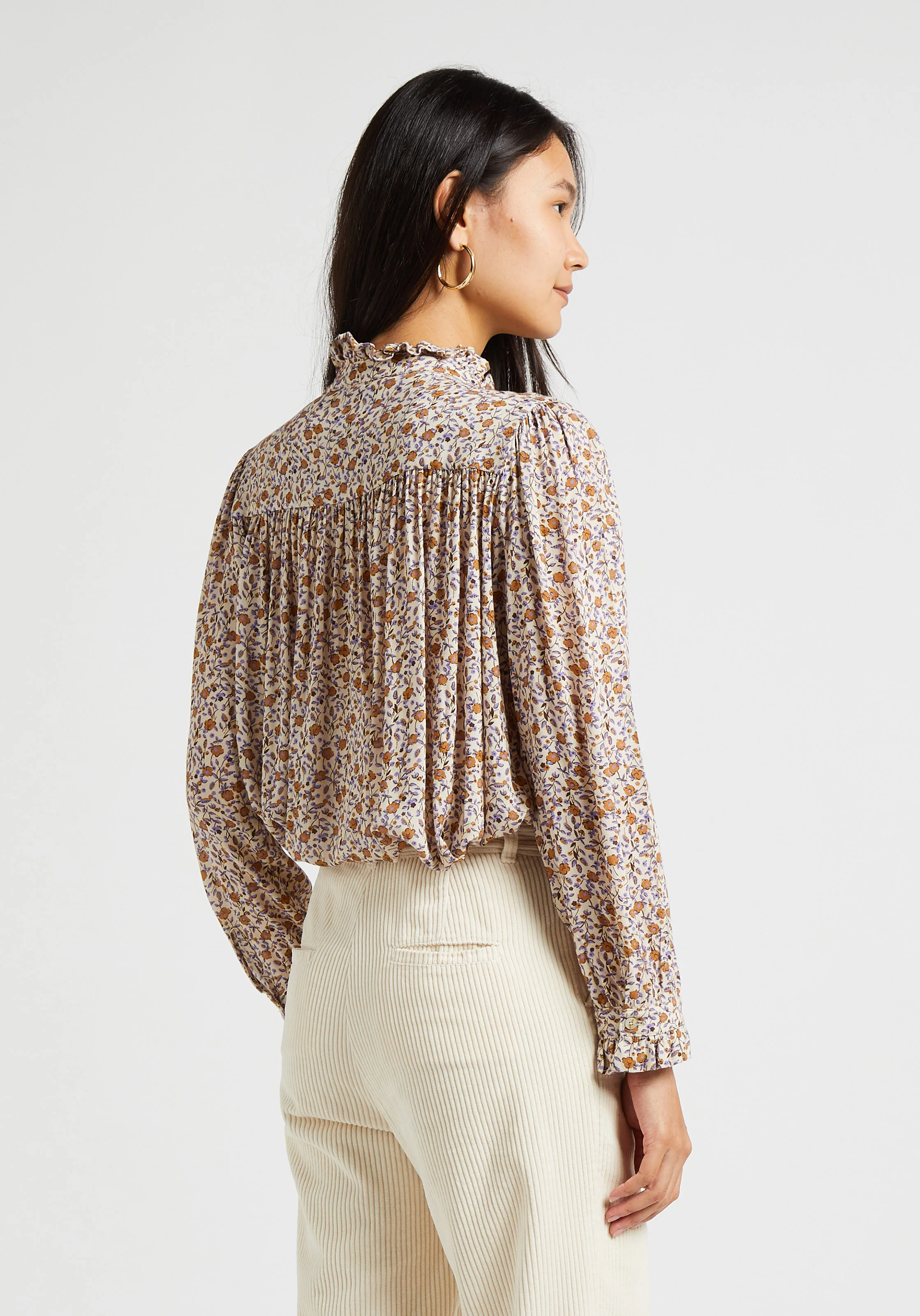 Chemise col victorien à imprimé fleuri | Multicolore
