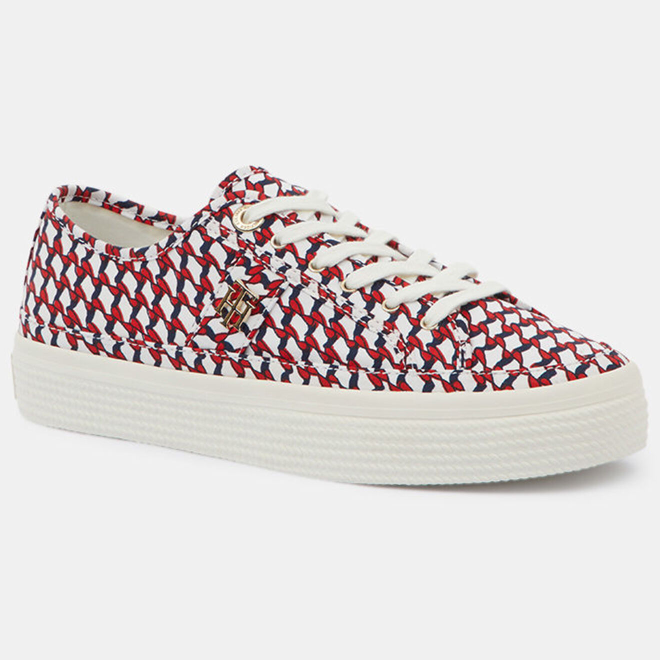 Tommy Hilfiger Baskets Canvas imprimées bleu/blanc/rouge