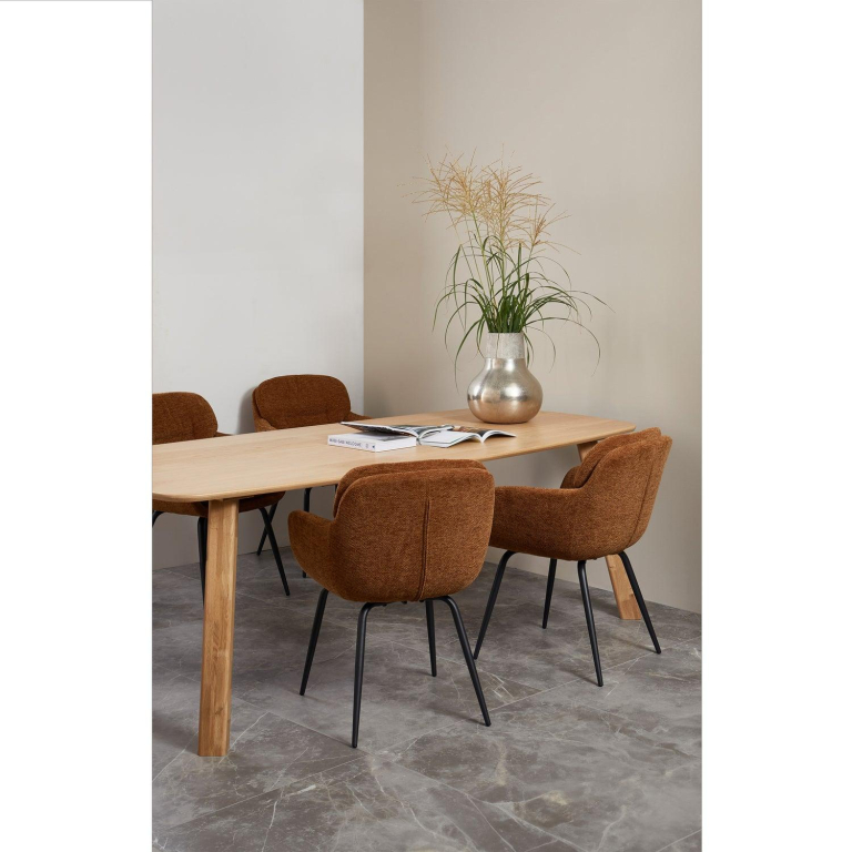 WOOOD Tablo eettafel 220x100 deens ovaal DL naturel