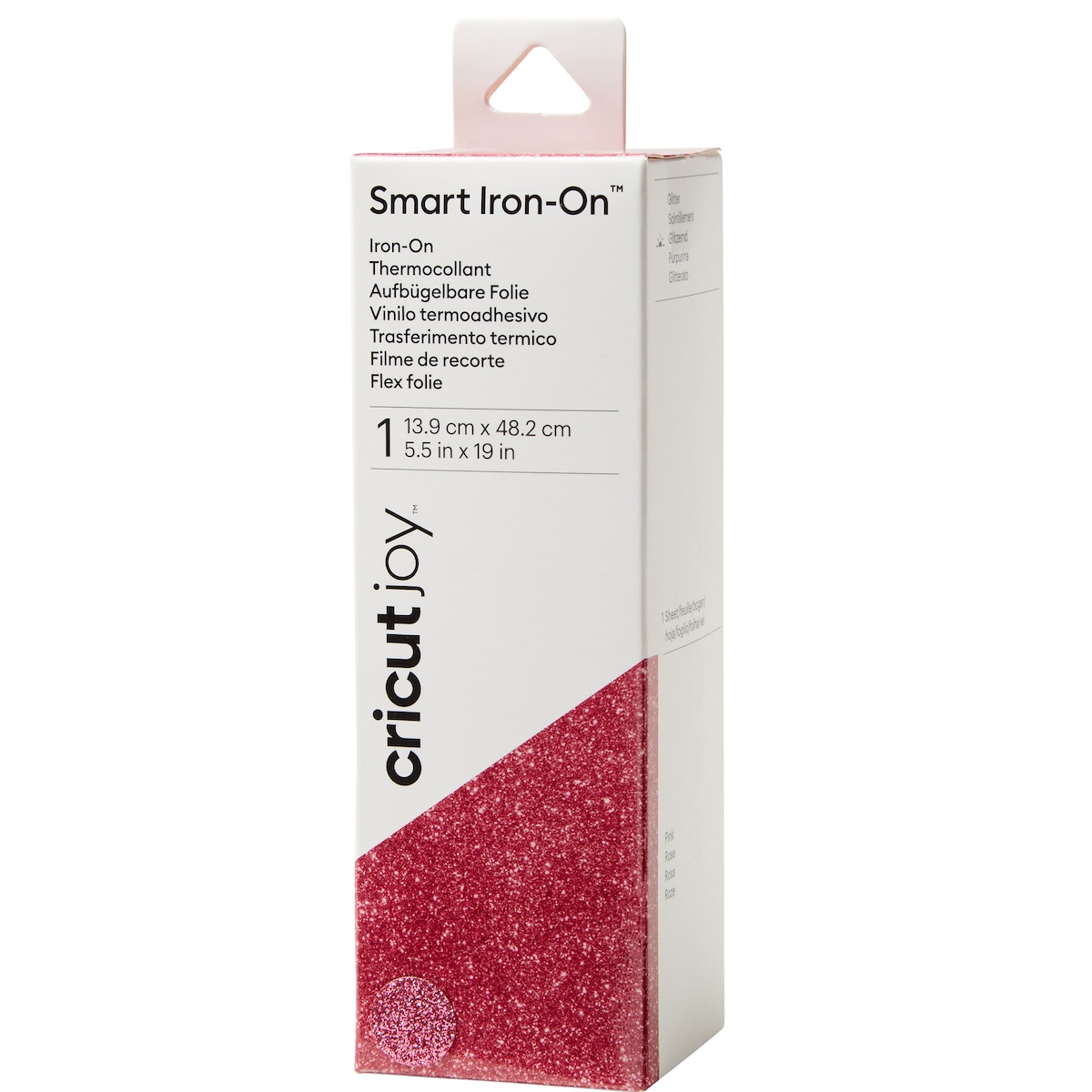 Cricut Joy Smart Iron-On 14x48 cm (rosa m/ glitter)
