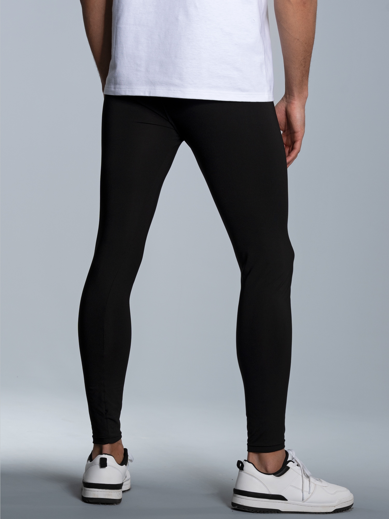 Leggings aus Polyester/Elastan Schwarz
