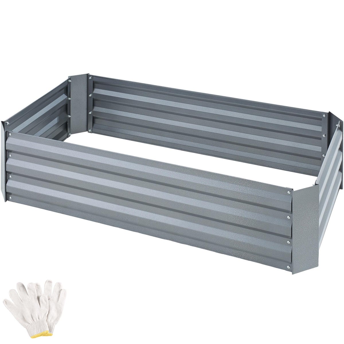 Verhoogd tuinbed tectake Pimpinella van gegalvaniseerd staal 120 x 60 x 30 cm