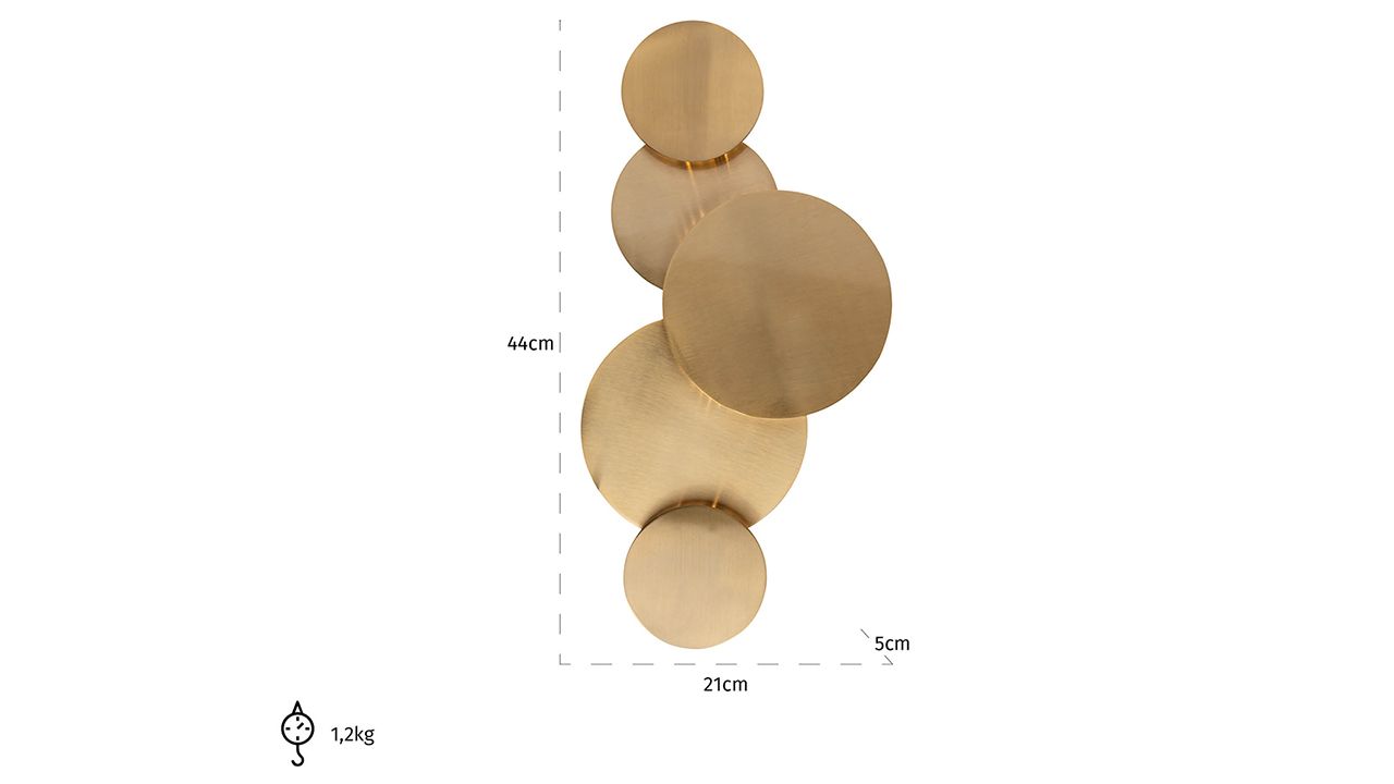 Wandlamp Collin 210703B21 x D5 cm