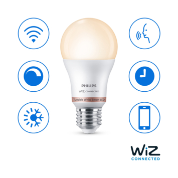 Philips Smart LED E27 warm- tot koelwit licht