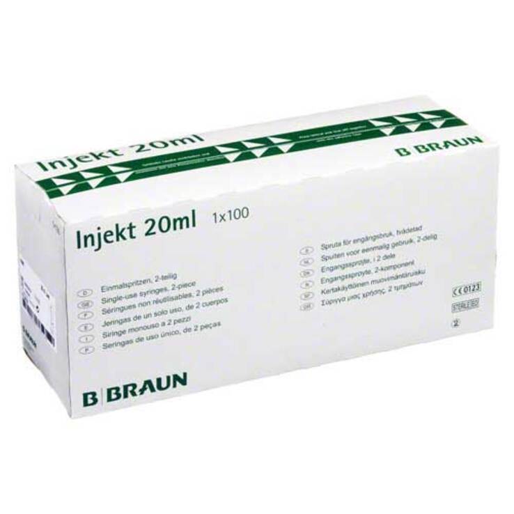 Braun Injekt Spritzen mit exz, 100X20 ml