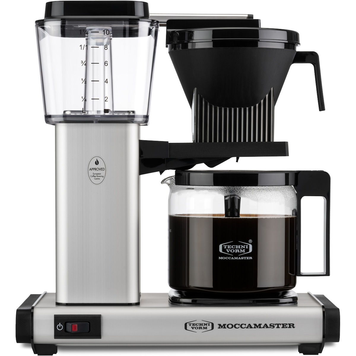 Moccamaster One Switch kaffetrakter 53750 (matt sølv)