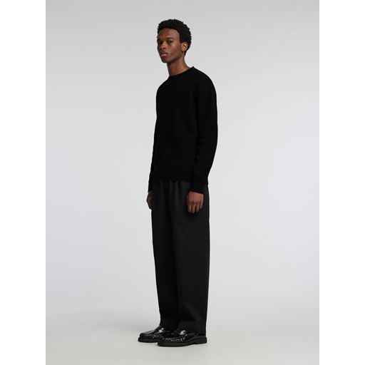 Annarr Ragi Wool Striktrøje, Black, M