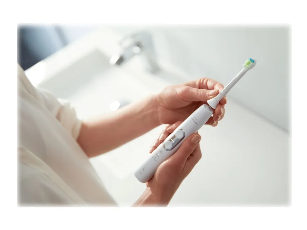 Philips Sonicare ProtectiveClean 6100 HX6877 - trådløs - hvid/sølv