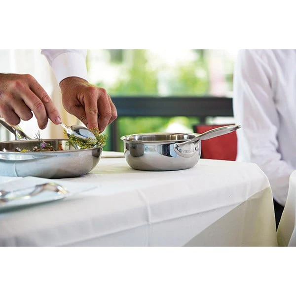 Lot 3 casseroles inox Castel'Pro 16,18 et 20 cm Cristel