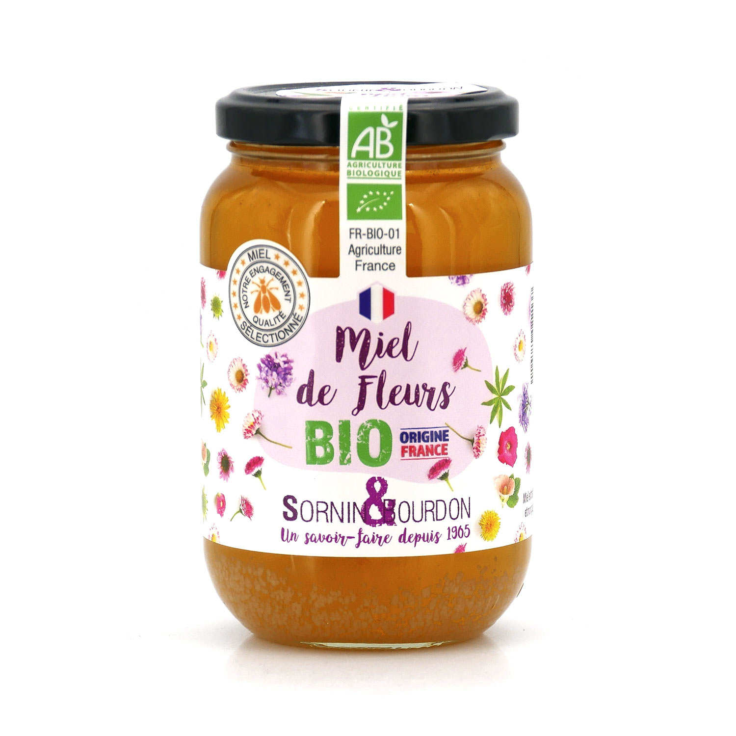 Miel de fleurs bio de France