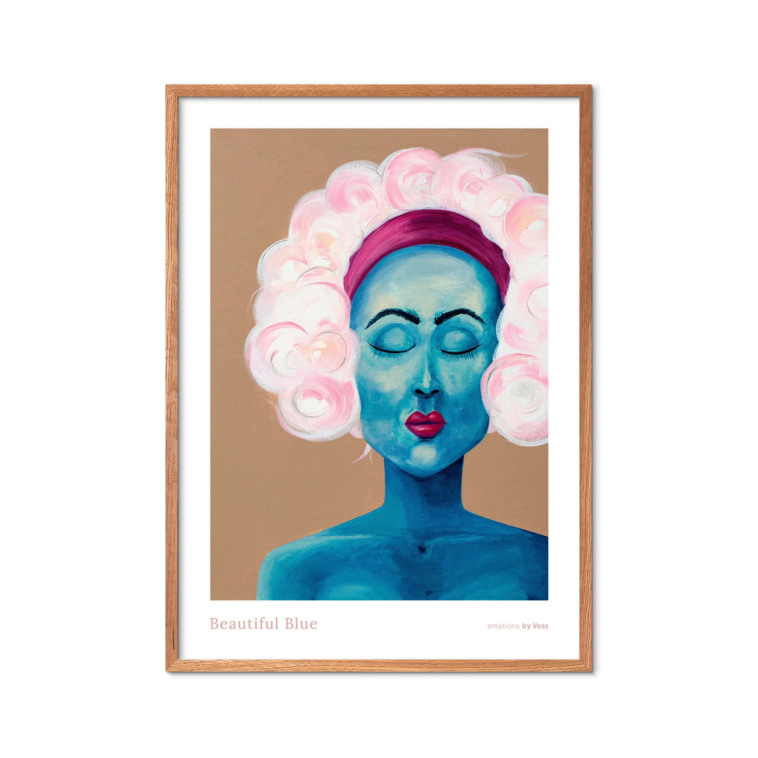 Poster & Frame  All By Voss Beautiful Blue plakat - 30x40 cm.