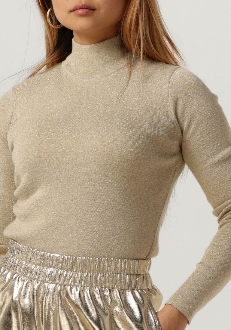 EST\\'SEVEN gouden est'seven  est'turtle neck lurex nikole