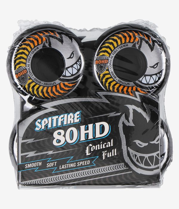Spitfire Fade Conical Full Rollen (black) 58 mm 80A 4er Pack