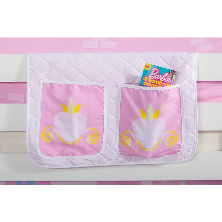 TICAA Hochbett Prinzessin Liora inkl. Zubehör Kiefer weiß Weiß