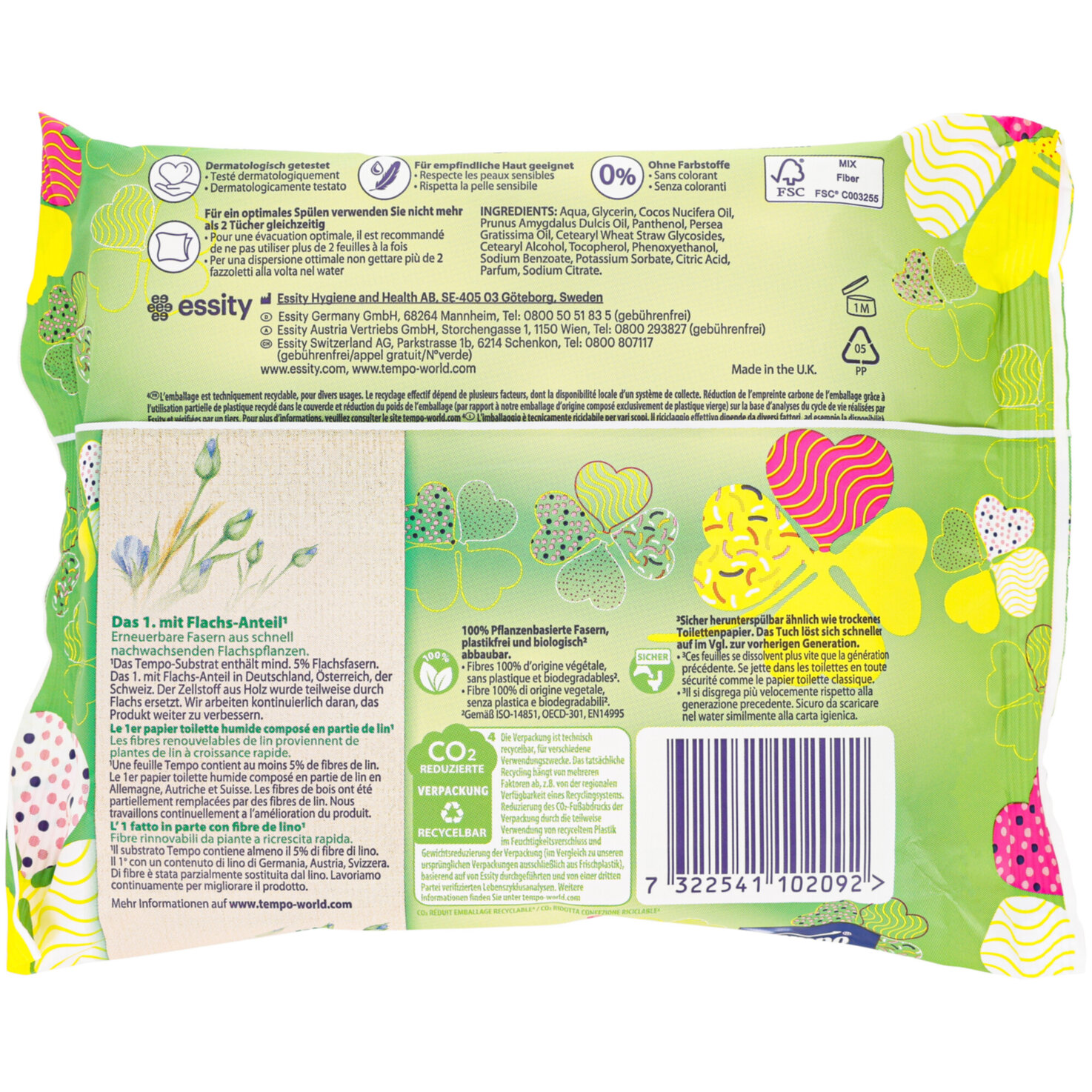 Tempo Feuchtes Toilettenpapier Limited Edition 42 Tücher