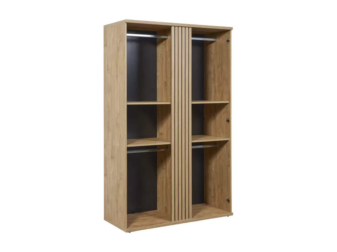 Armoire robuste pour chambre d'enfant 2 portes collection TOMMY coloris chêne doré.