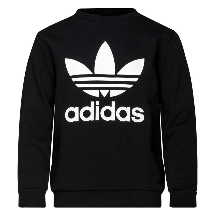 adidas Originals Sweat Trefoil - Noir/Blanc Enfant