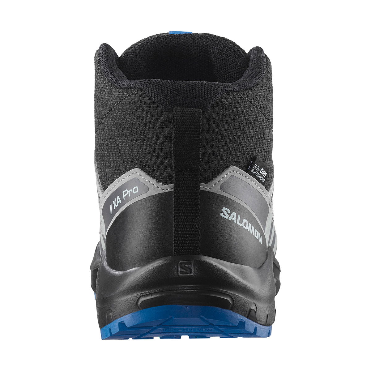 Salomon Youth XA Pro V8 Mid CSWP vandrestøvle, junior (Black/Blue)