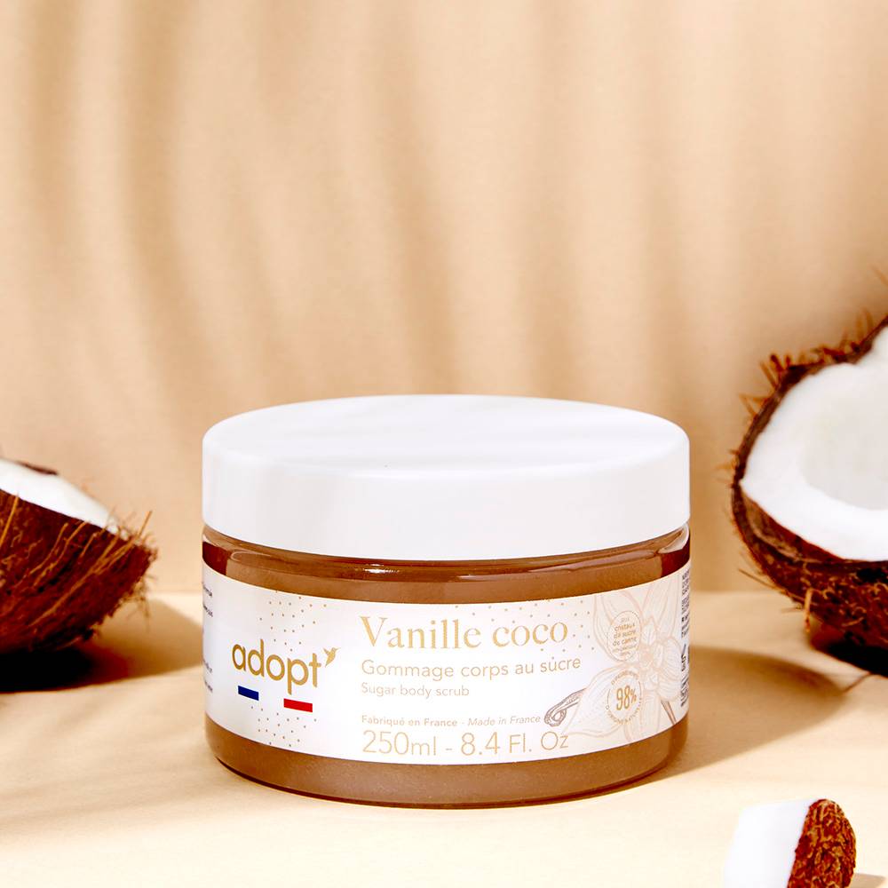 Vanille coco - Gommage au sucre 250ml