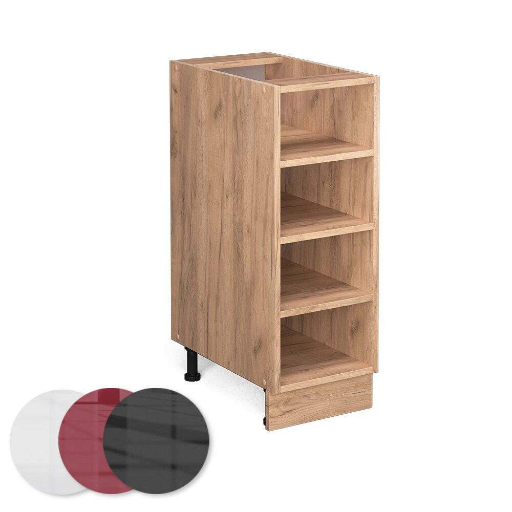 Vicco Regalunterschrank Küchenschrank Küchenmöbel Fame-Line Eiche modern 30 cm Küche Unterschrank Einbauküche Einlegeboden Küchenzeile Regal Aufbewahrung