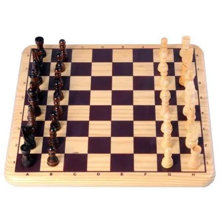 Weible Schachspiel aus Holz, 29 x 29cm