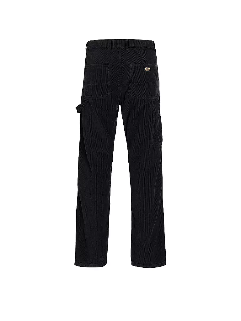JACK & JONES Cordhose Flared Fit JJSTEDDIE schwarz