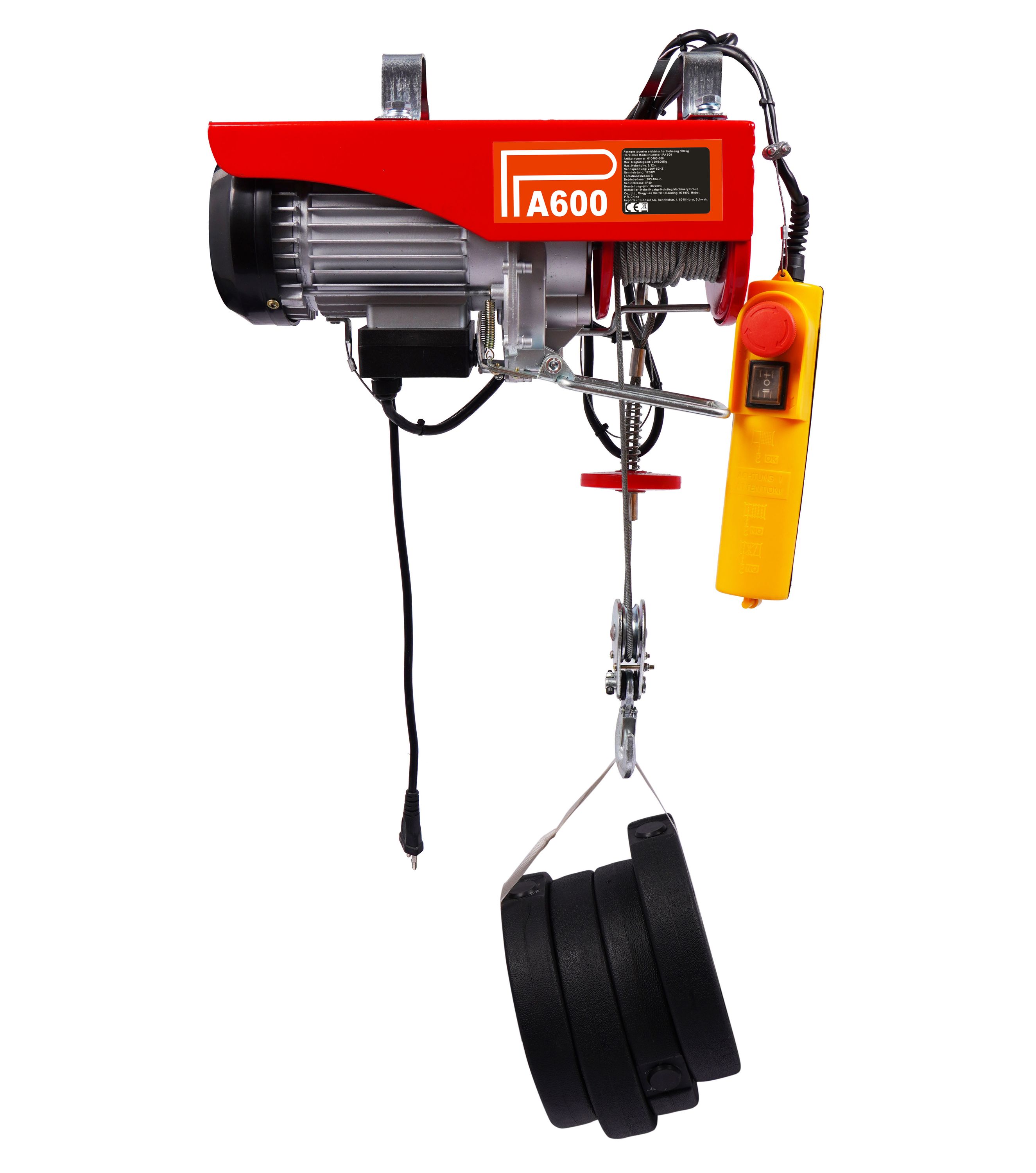Seilhebezug elektrisch 600 kg