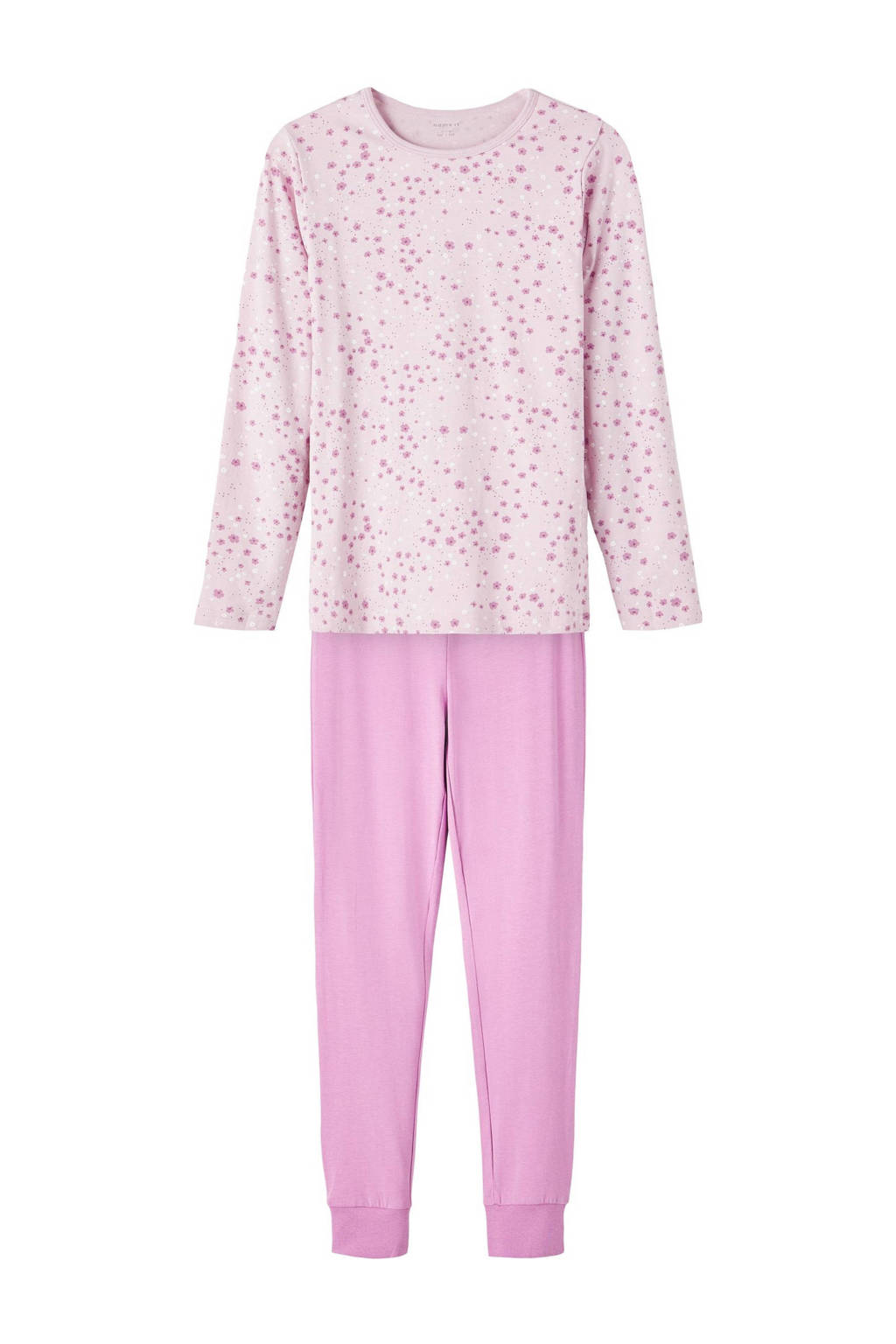 NAME IT pyjama NKFNIGHTSET met bloemendessin lichtroze/roze