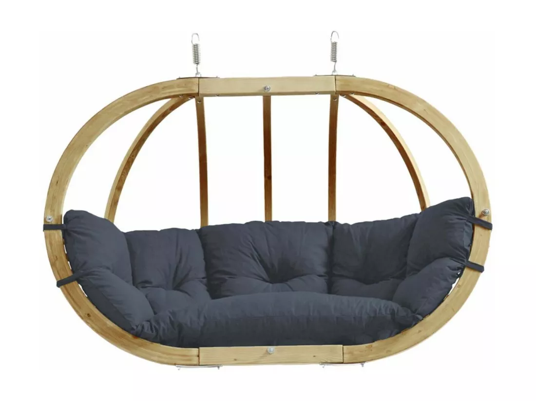 Canapé suspendu Globo royal Anthracite - coussin imperméable