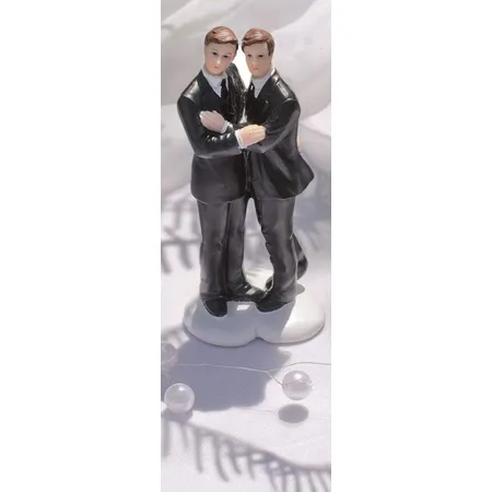 Glorex Figur Hochzeitspaar Männer, 11,5 cm