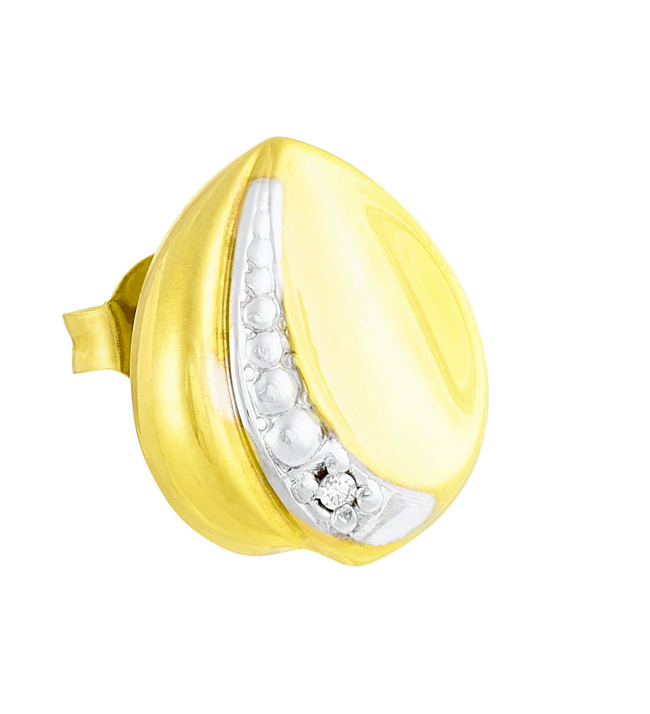 Ohrstecker in Bicolor mit Diamanten