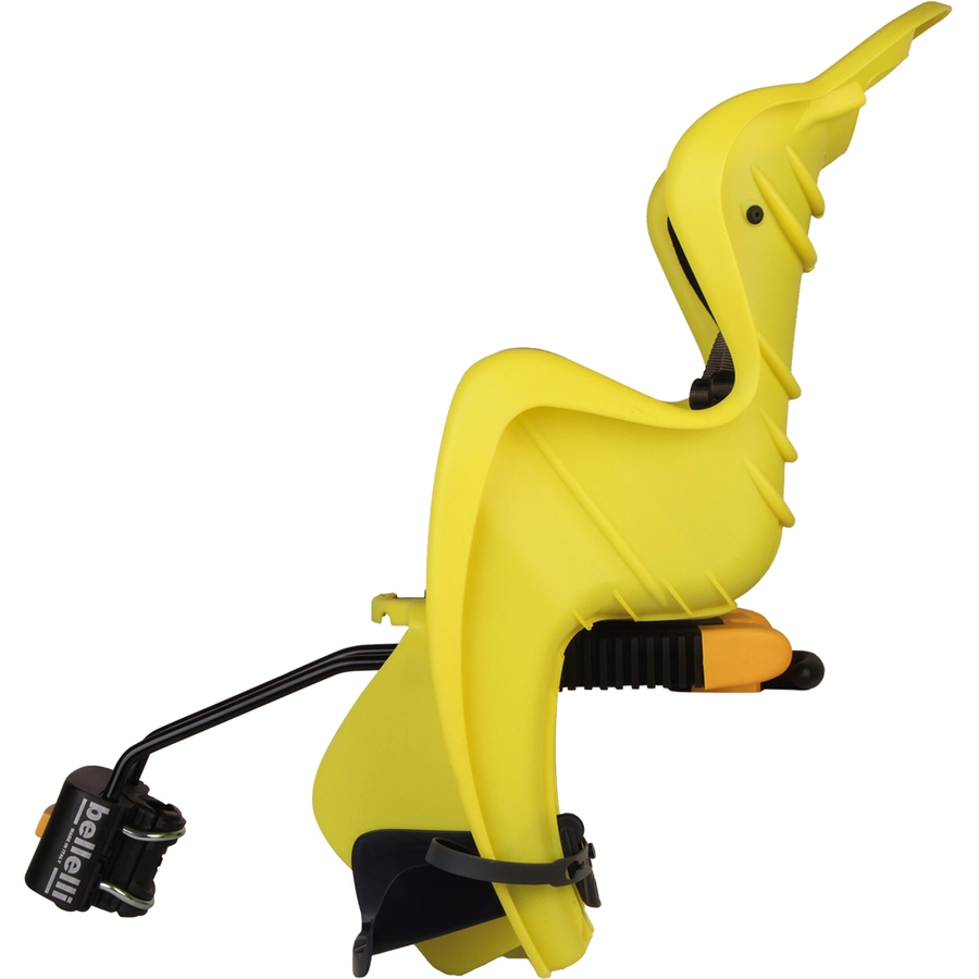 BELLELLI Kindersitz Fahrrad Mr Fox Reclining B-fix Frame mount Yellow HI VIZ
