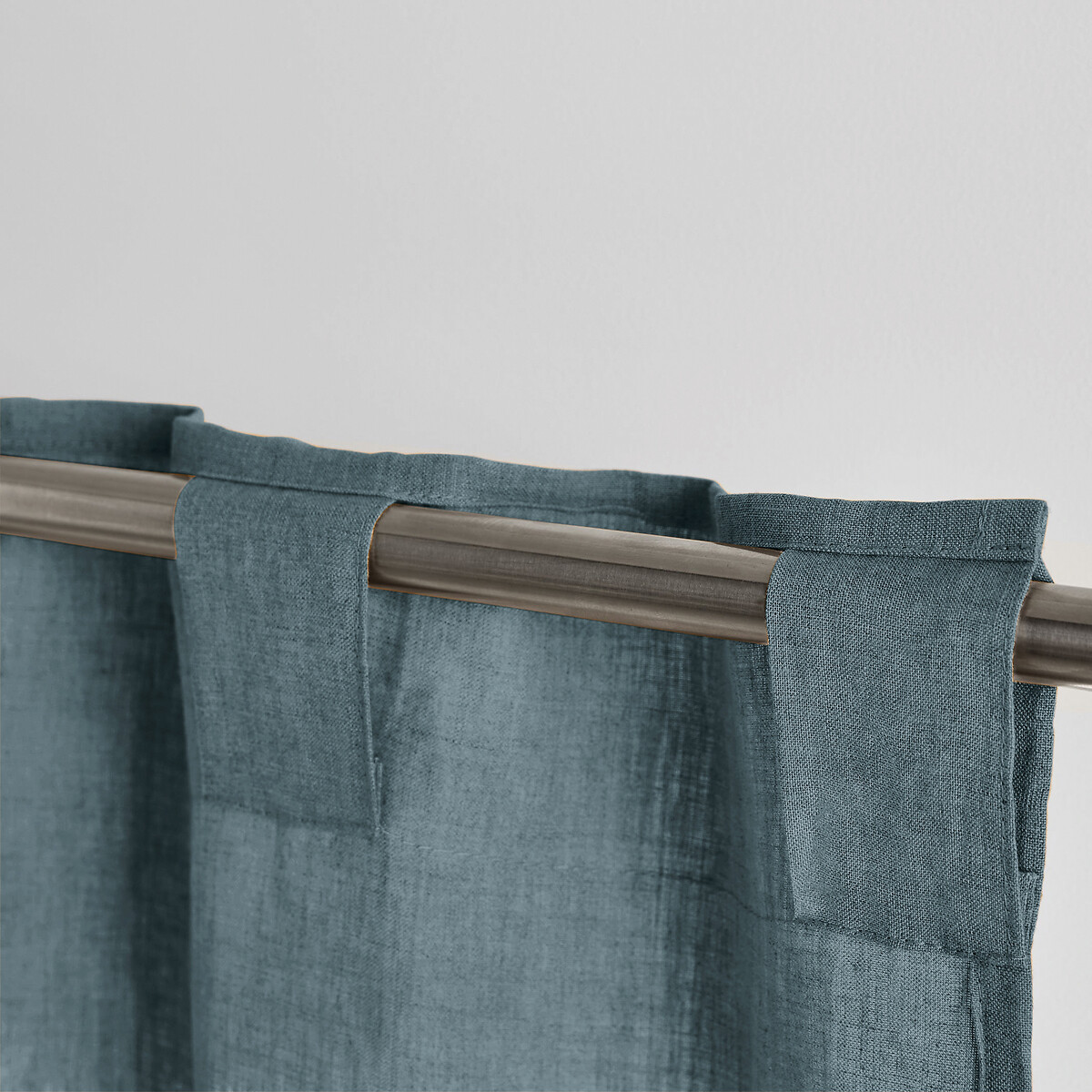 LA REDOUTE INTERIEURS<br>Cortina de linho lavado com laços ocultos, radiador, Onega