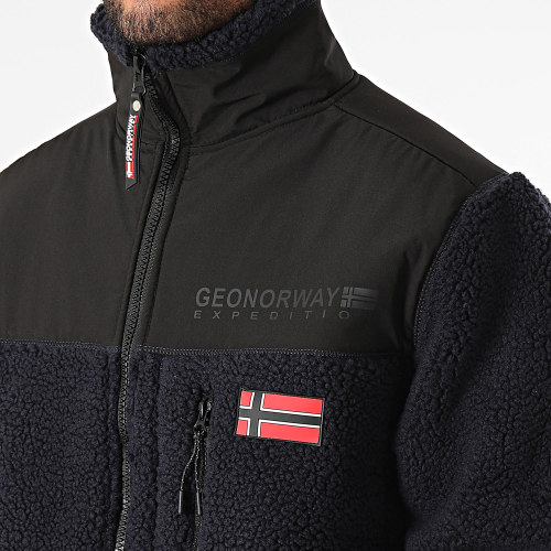 Veste Polaire Zippée Tuvalu Bleu Marine