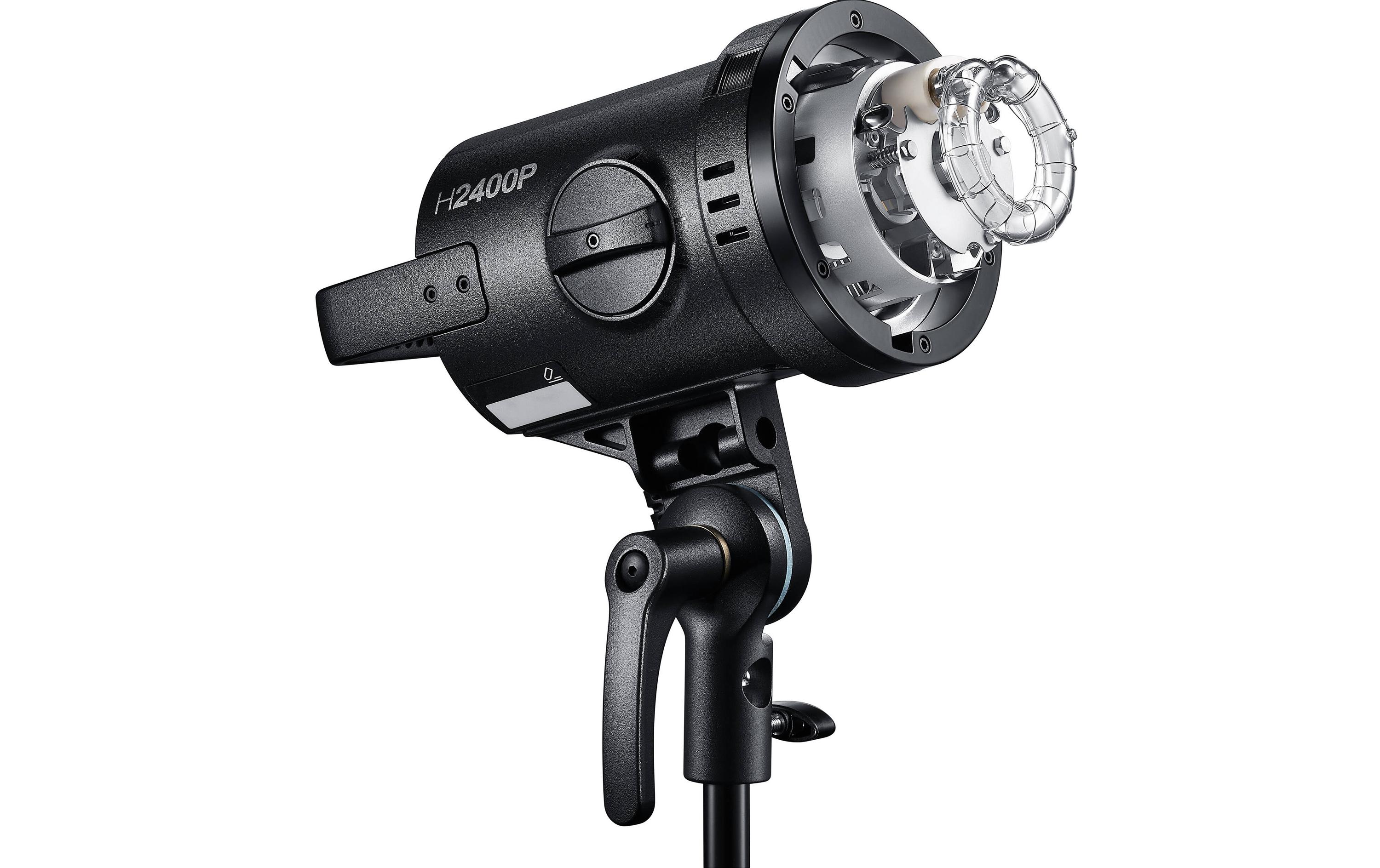 Blitzkopf H2400P<br>Leistungsstarker Blitzkopf mit hellem Einstelllicht