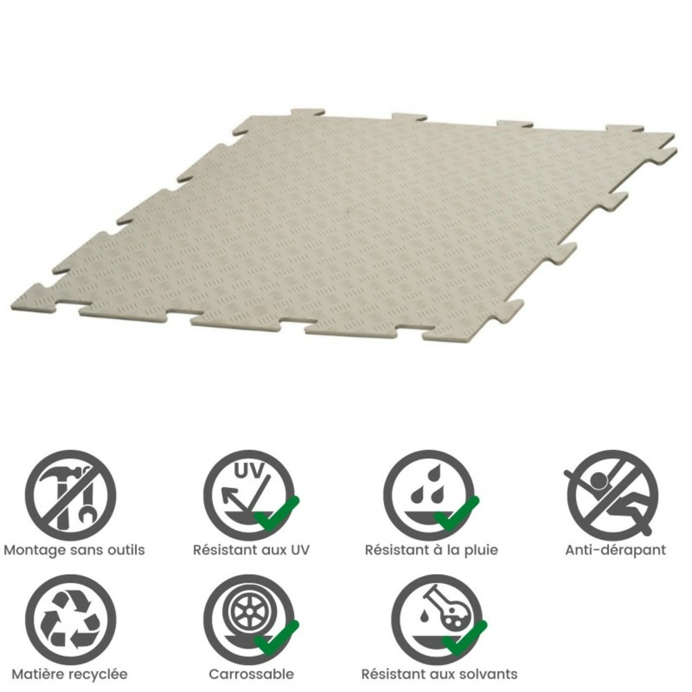 Dalle clipsable intérieur/extérieur motif 