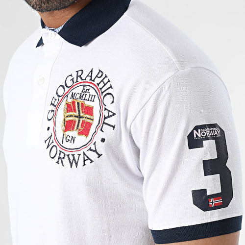 Polo Manches Courtes Blanc