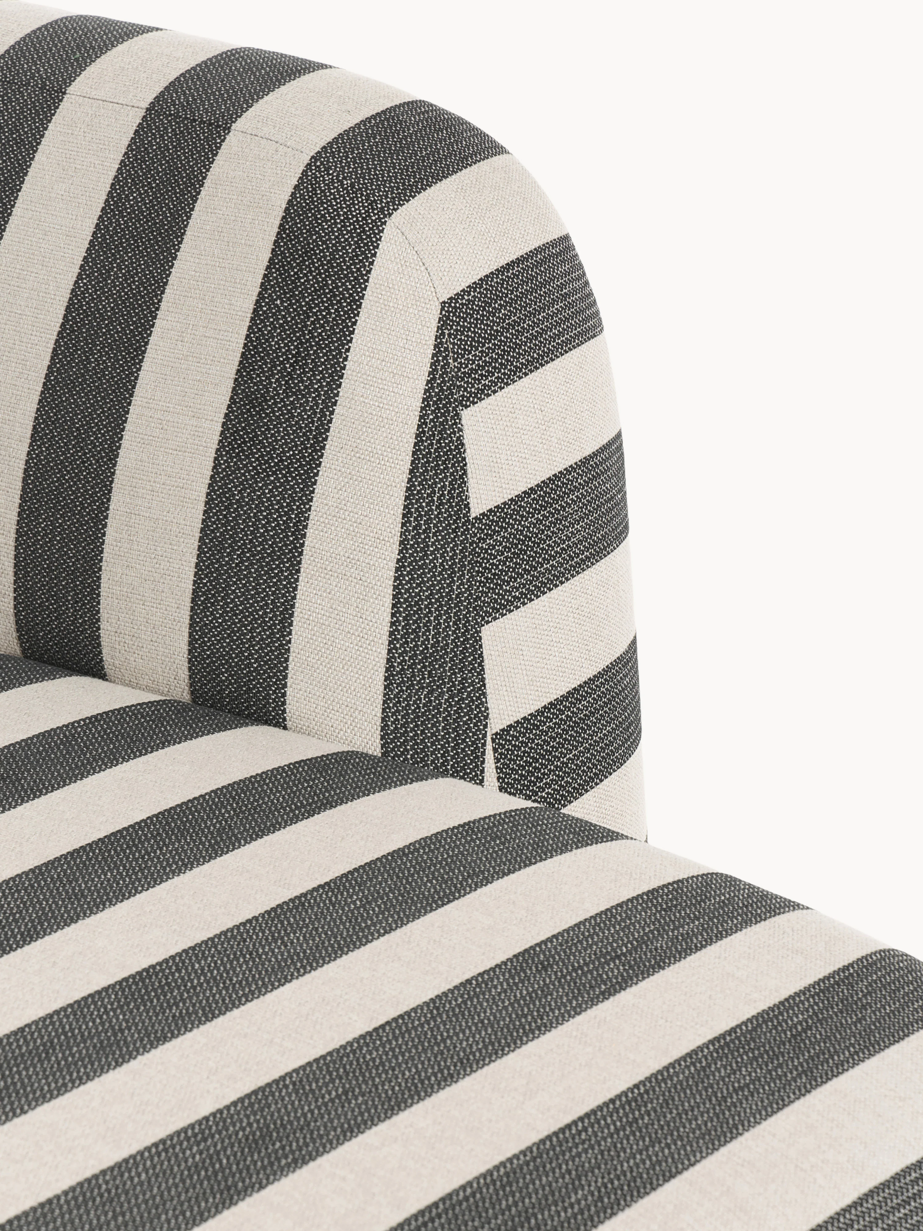 Gestreepte chaise longue-module Wolke