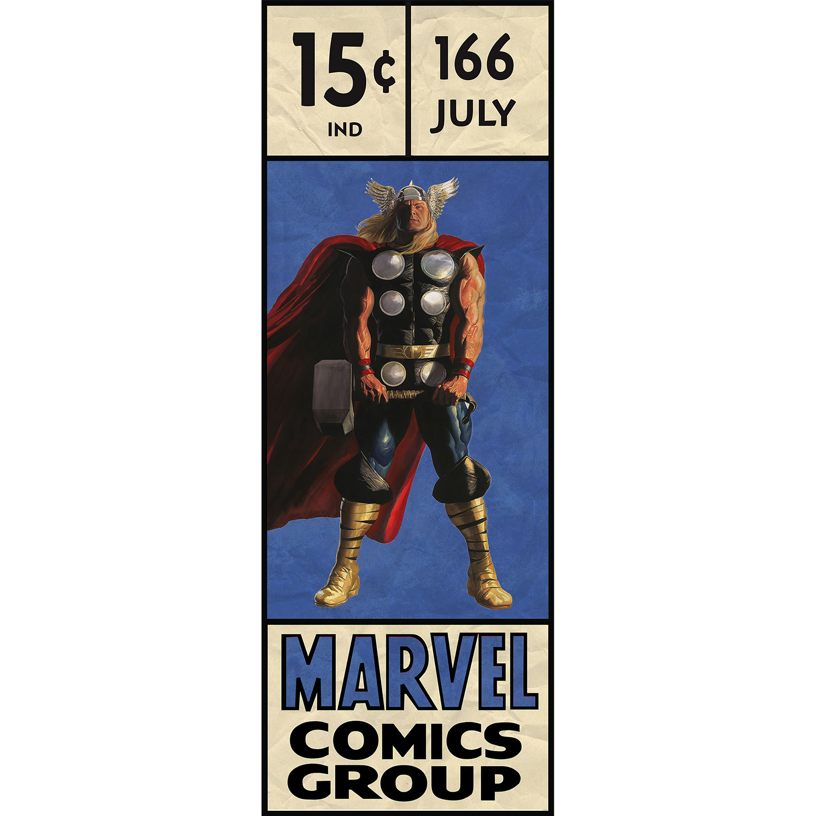 Vlies-Fototapete THOR RETRO COMIC BOX - 100x280 cm